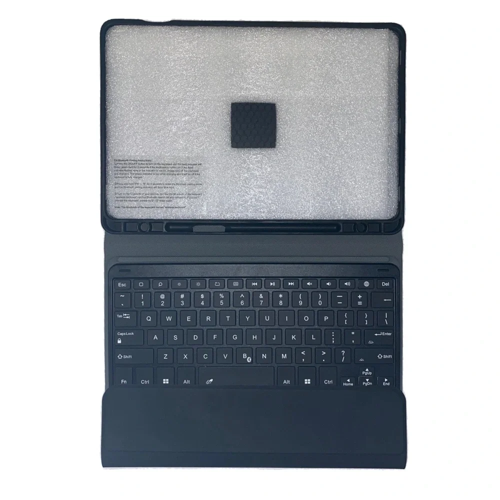 Stand Cover Case wBluetooth Keyboard for Samsung Galaxy Tab S8/S7 11”, Black
